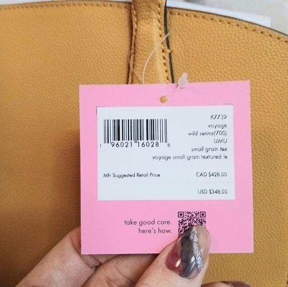 ♠️ Kate Spade - Purse - Wild Senna  -Voyage - satchel -Small grain- NWT - Picture 2 of 11